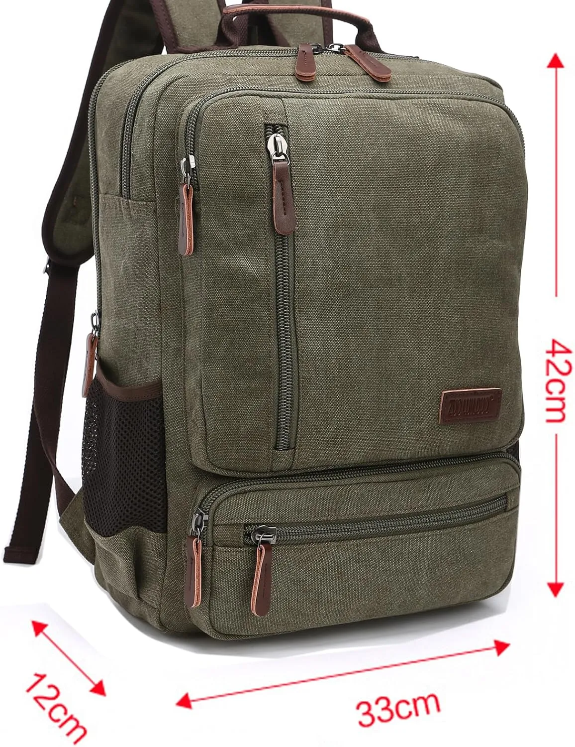 IT'SCARL Travel 17 inch laptop backpack, suitable for men and women, cycling, waterproof sports bag (green)