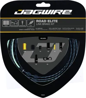 Jagwire JW-RCK700 Road Elite Link Brake Kit Cable, Black, One Size