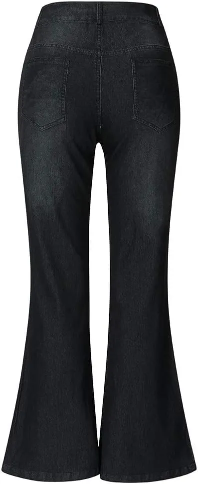 Jeans Up Trousers Women’s Jeans Poket Pants Mid Casual Denim Lace Women's Jeans Jeans Womens Jeans Jeans