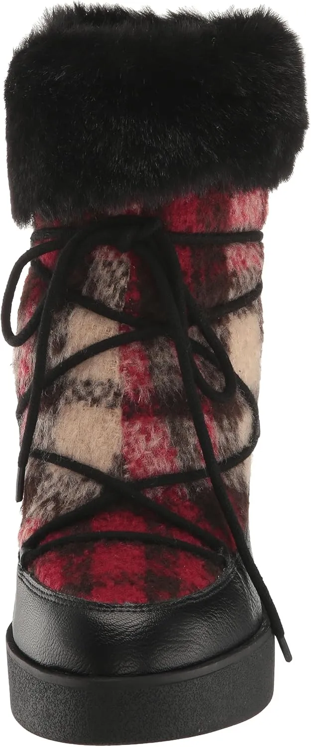 Jessica Simpson Women's Myina Wedge Fur Bootie Ankle Boot