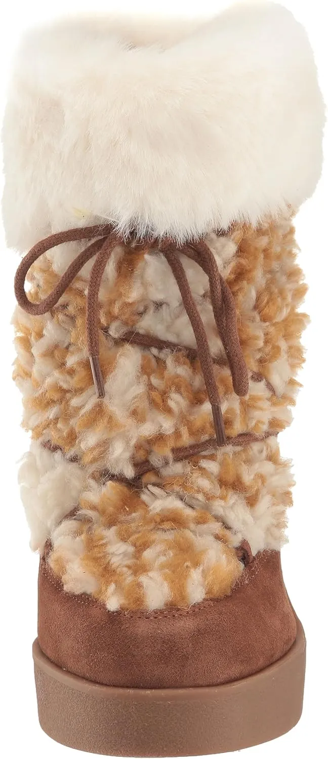 Jessica Simpson Women's Myina Wedge Fur Bootie Ankle Boot