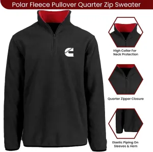 JH DESIGN GROUP Men’s Cummins Diesel Quarter Zip Fleece Sweatshirt Jacket