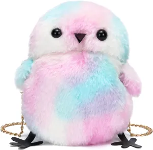 JHVYF Women Cute Plush Crossbody Bag Chic Small Shoulder Purse Cell Phone Wallet For Girls