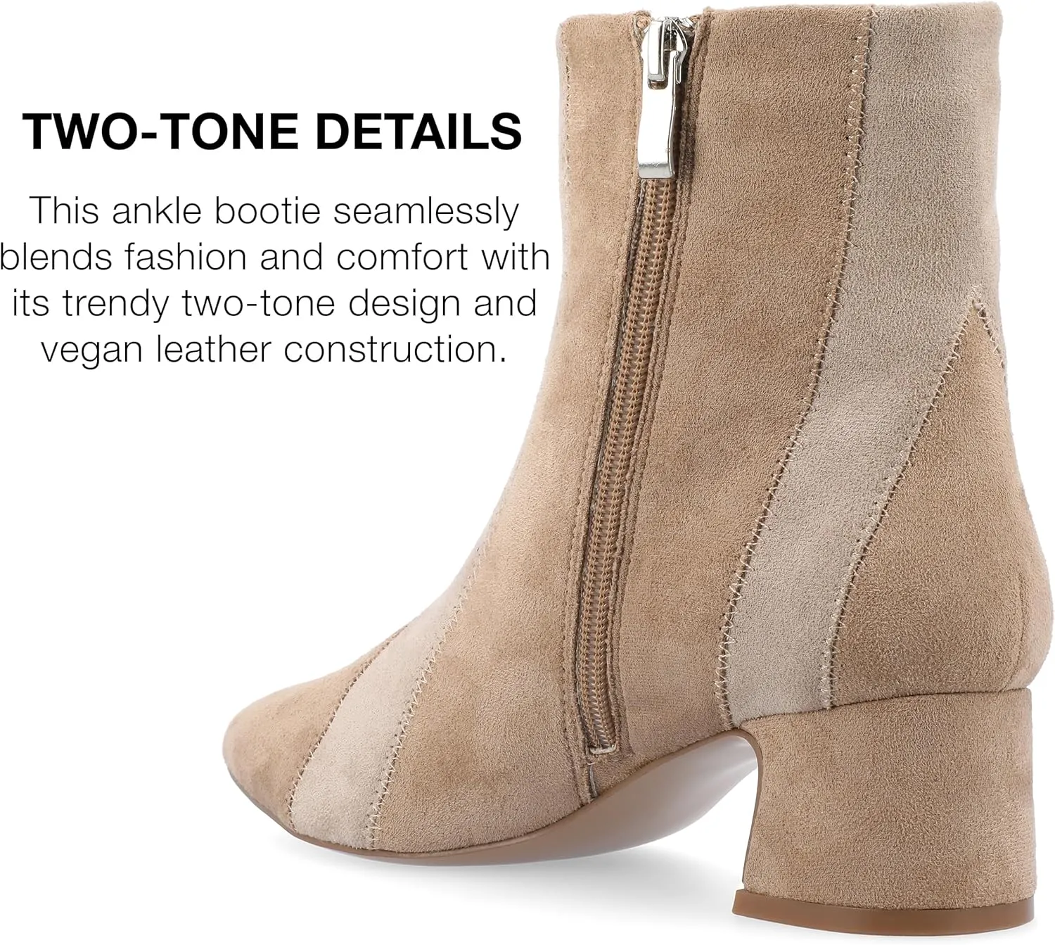 Journee Collection Womens Lusinda Faux Suede Booties