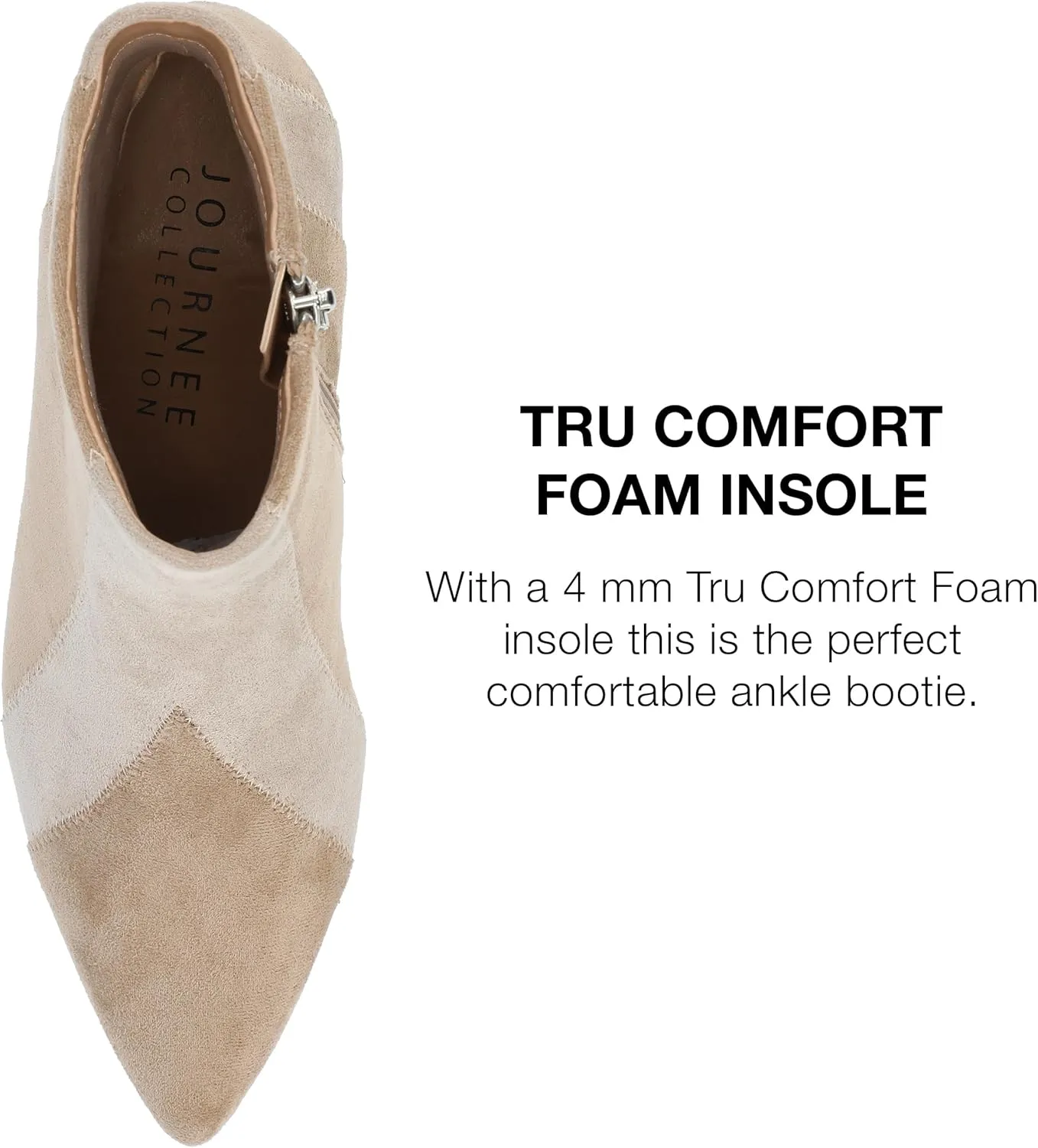 Journee Collection Womens Lusinda Faux Suede Booties