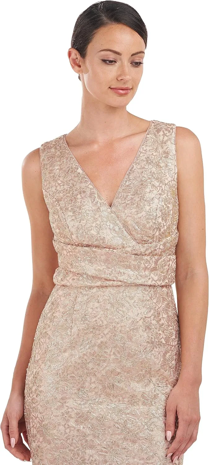 JS Collections Women's Cassidy V-Neck Cocktail Dress