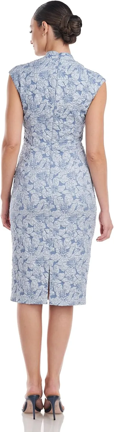 JS Collections Women's Emery Faux Wrap Cocktail Dress