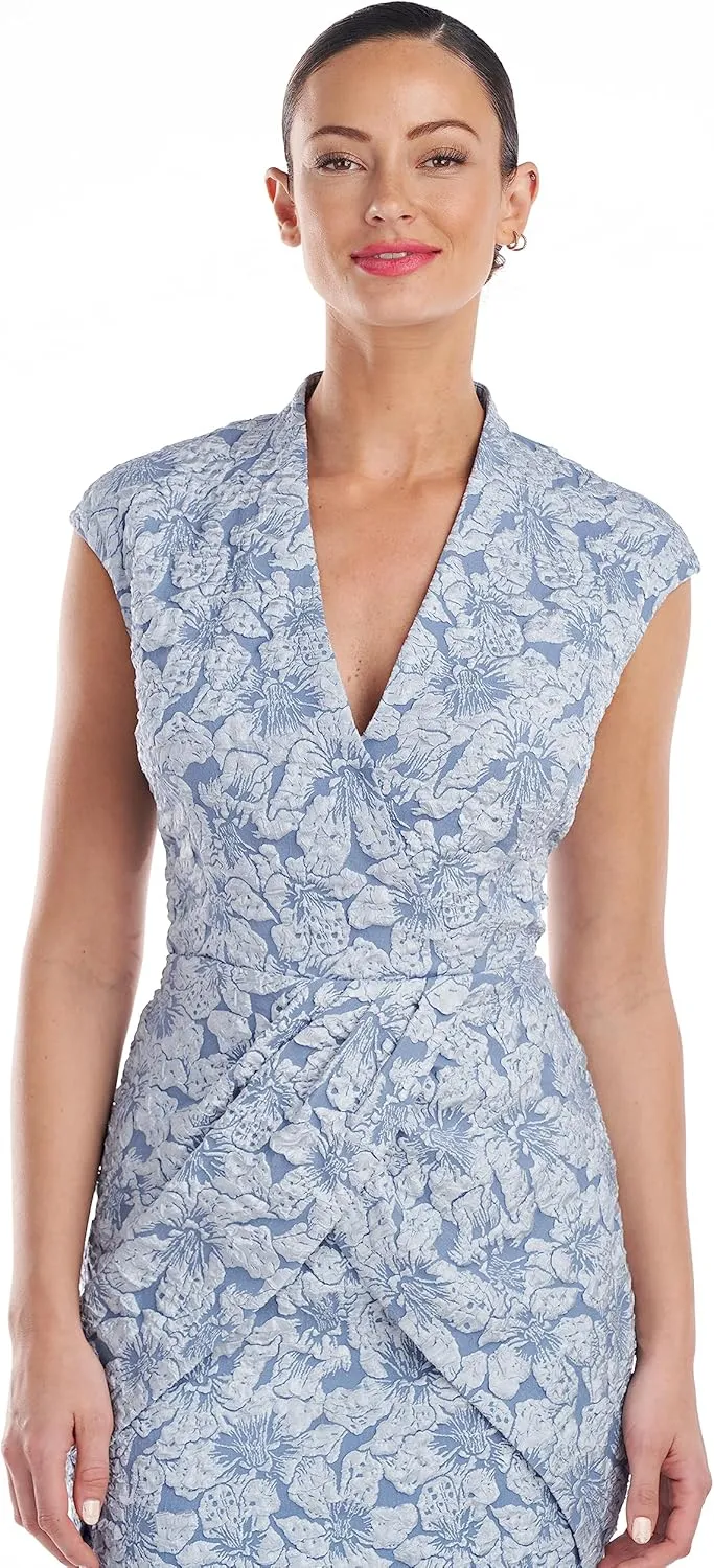 JS Collections Women's Emery Faux Wrap Cocktail Dress