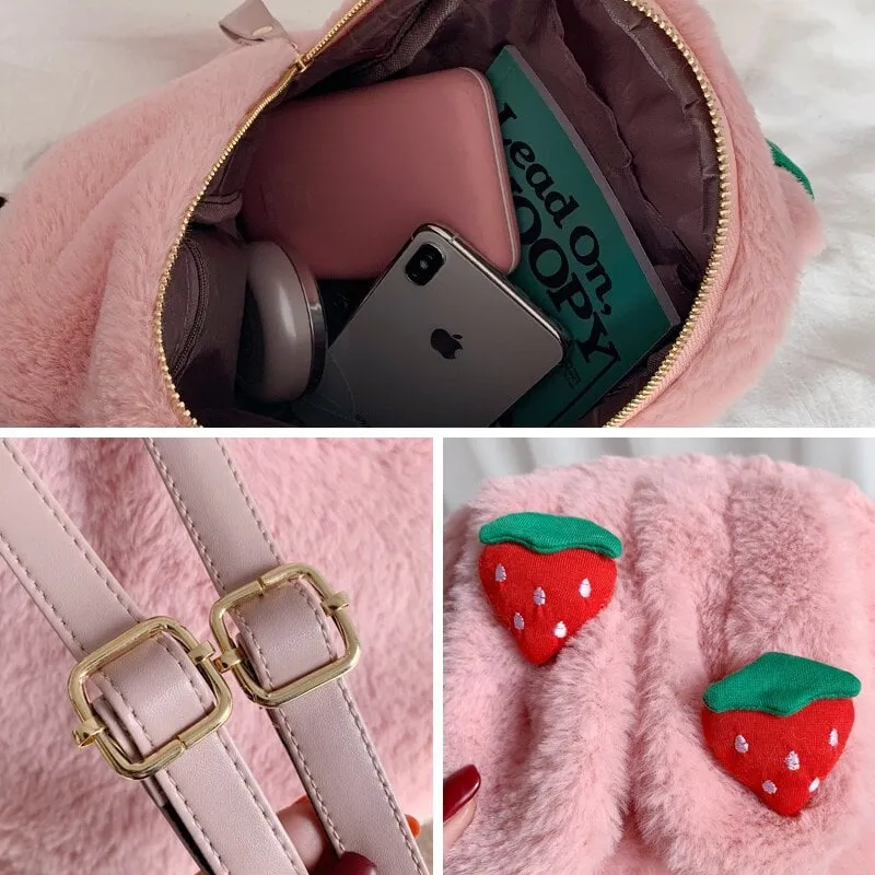 Kawaii Plush Rabbit Ear Backpack