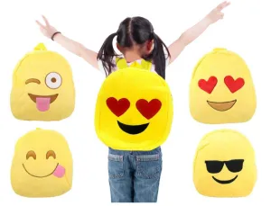 Kids Plush Emoji Backpack