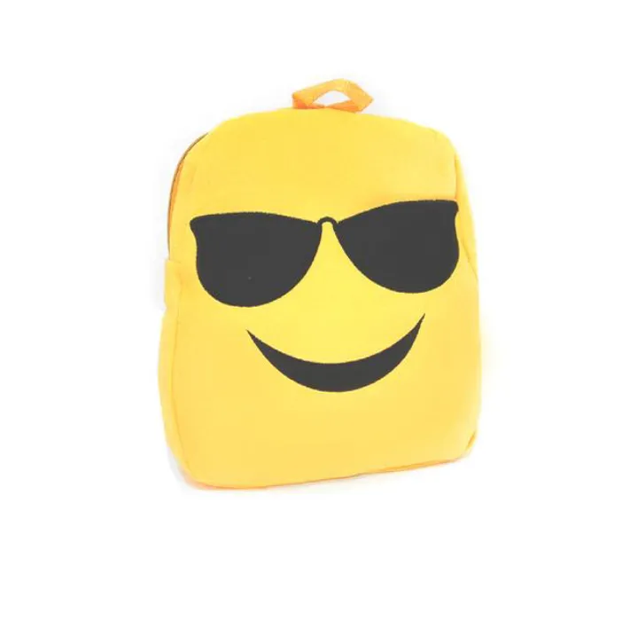 Kids Plush Emoji Backpack