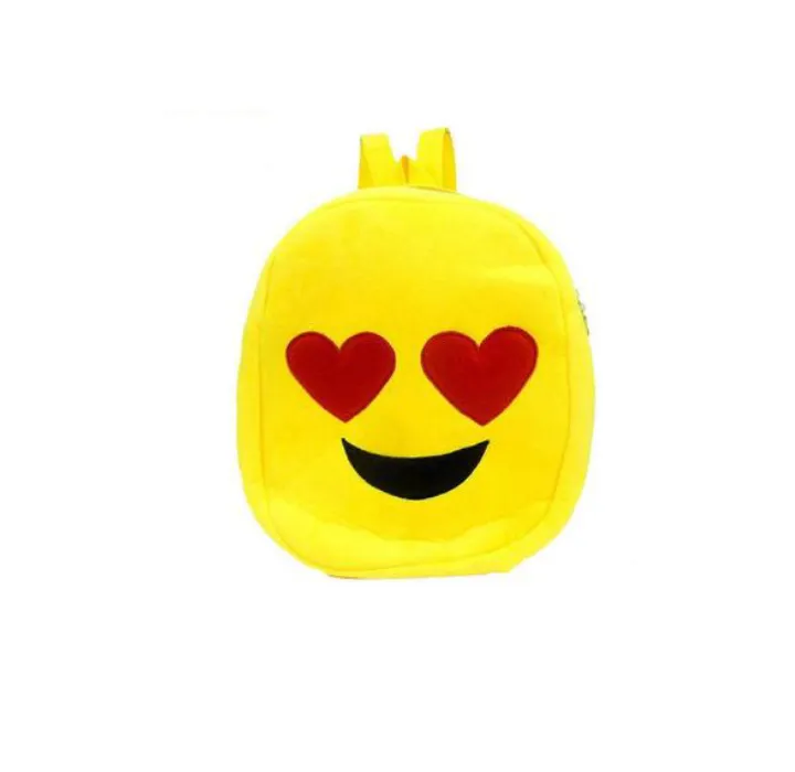 Kids Plush Emoji Backpack