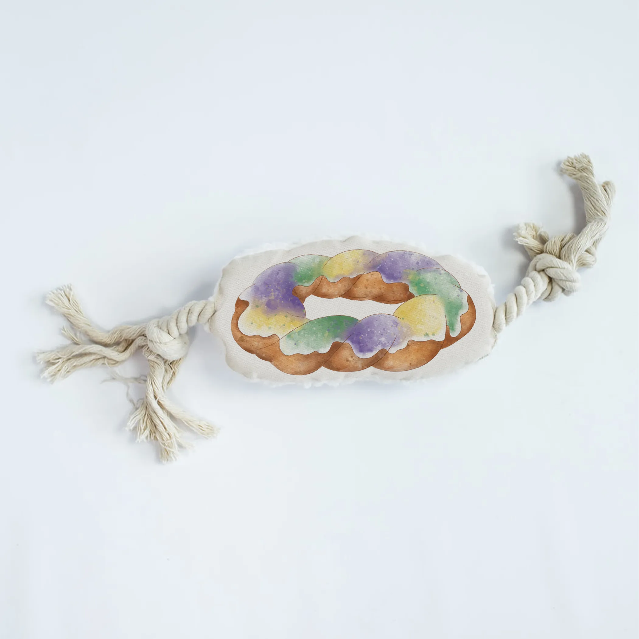 King Cake Dog Rope Toy