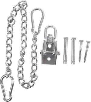 Kisangel 1 Set Hammock Hanging Kit Swivel Swing Hanger with Chain Mounting Hardware for Ceiling for Use Durable Easy to Install