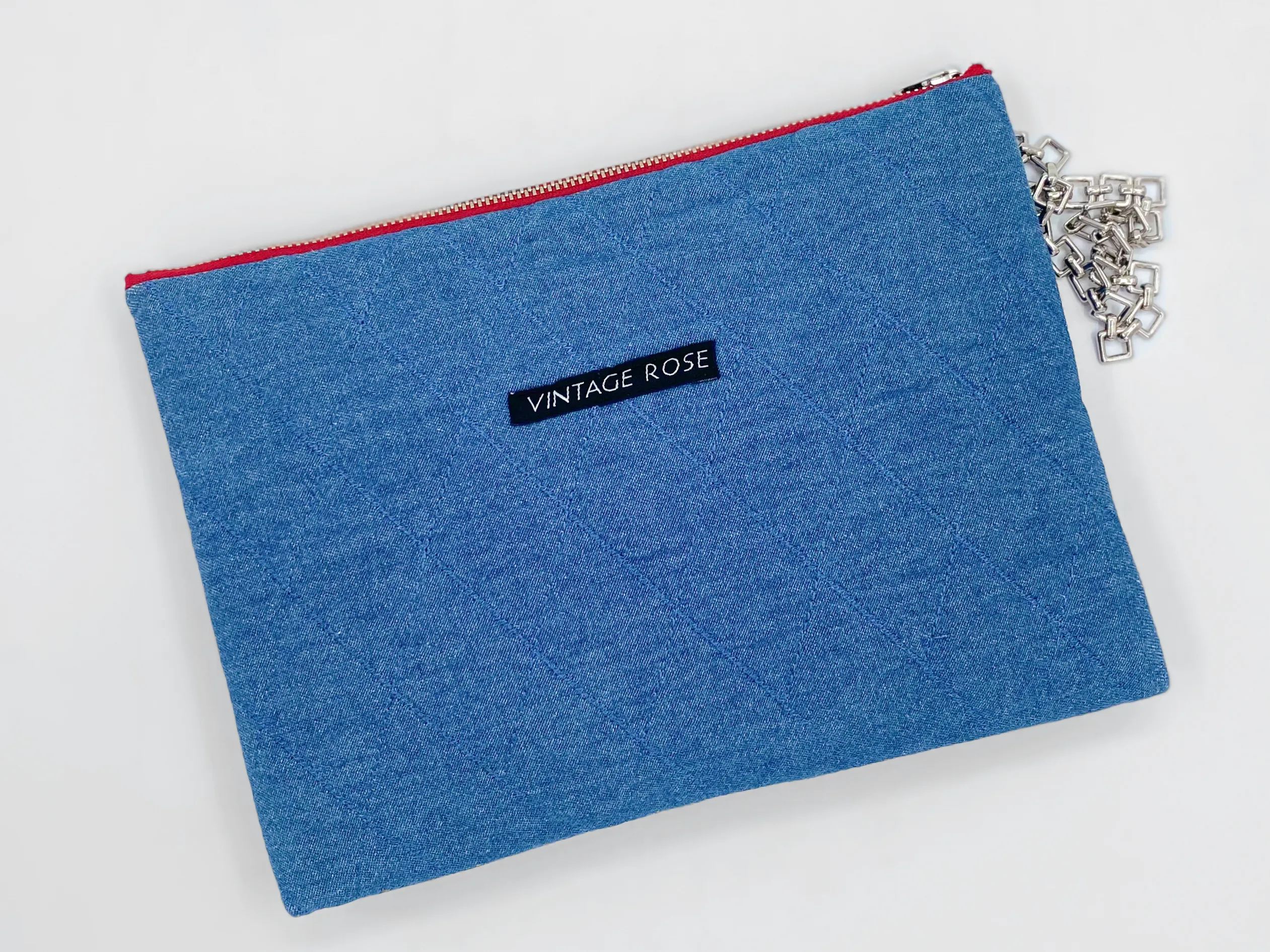 Kitty Denim Clutch Bag