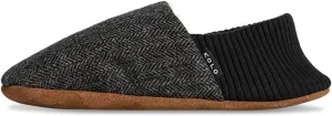 Kolo Tweed House Shoes, Faux Fur Lining, Genuine Leather Suede Sole