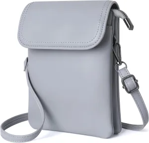 KUKOO Small Crossbody Bags for Women Cell Phone Purse Wallet Bag PU Leather with Shoulder Strap