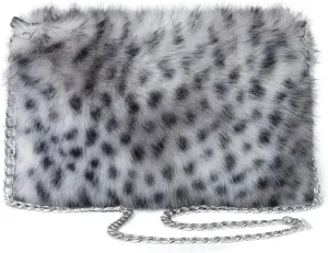 LA CARRIE Faux Fur Crossbody Bags for Women Shoulder Bag Purse Handbags Shoulder Strap