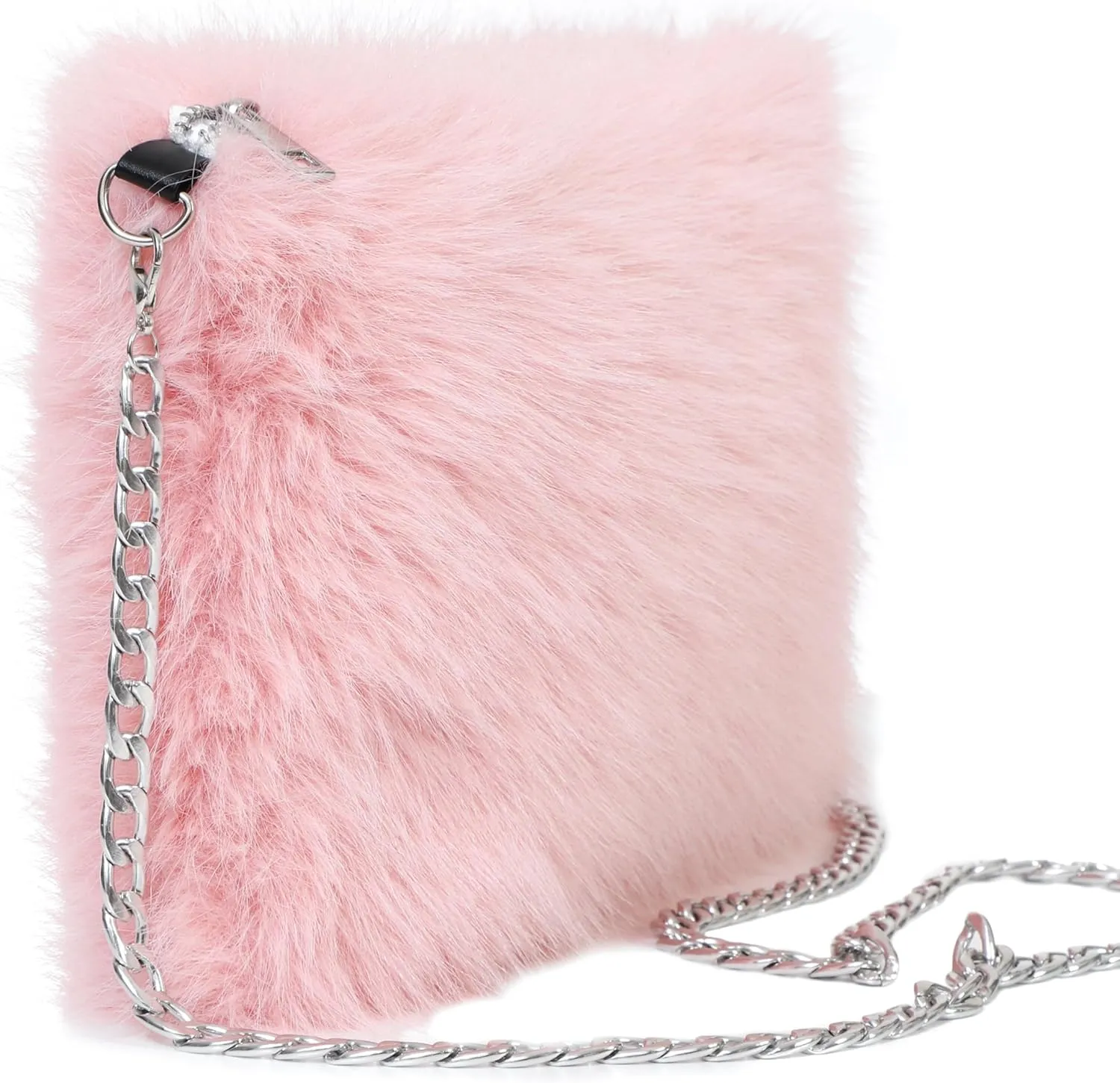 LA CARRIE Faux Fur Crossbody Bags for Women Shoulder Bag Purse Handbags Shoulder Strap