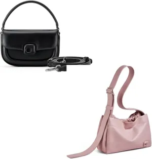 LA FESTIN Leather Small Crossbody Bags For Women with Adjustable Strap - Western Satchel Purses