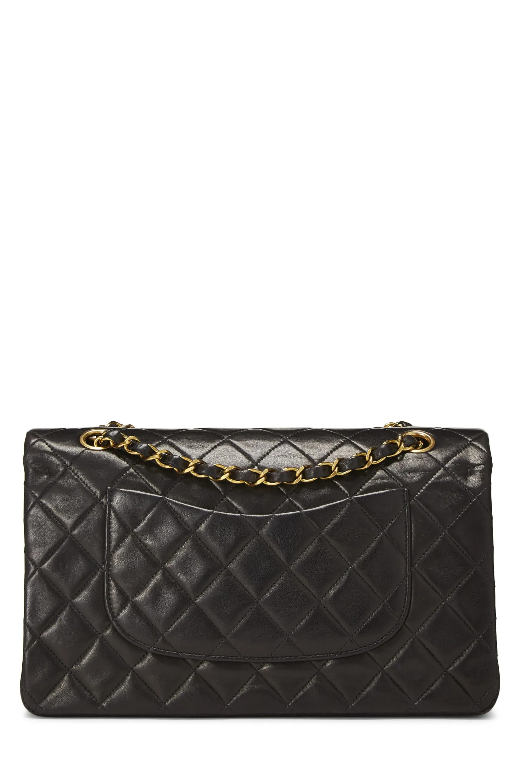 Lambskin Double On-time delivery  Chanel, Classic Flap Medium, Black Quilted Black Hot-selling