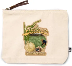 Lantern Press Vidalia Georgia, Sweet Onions, 100% Cotton Zipper Pouch, Travel Accessory, Go Bag