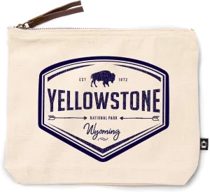 Lantern Press Yellowstone National Park, Wyoming, 100% Cotton Zipper Pouch, Travel Accessory, Go Bag