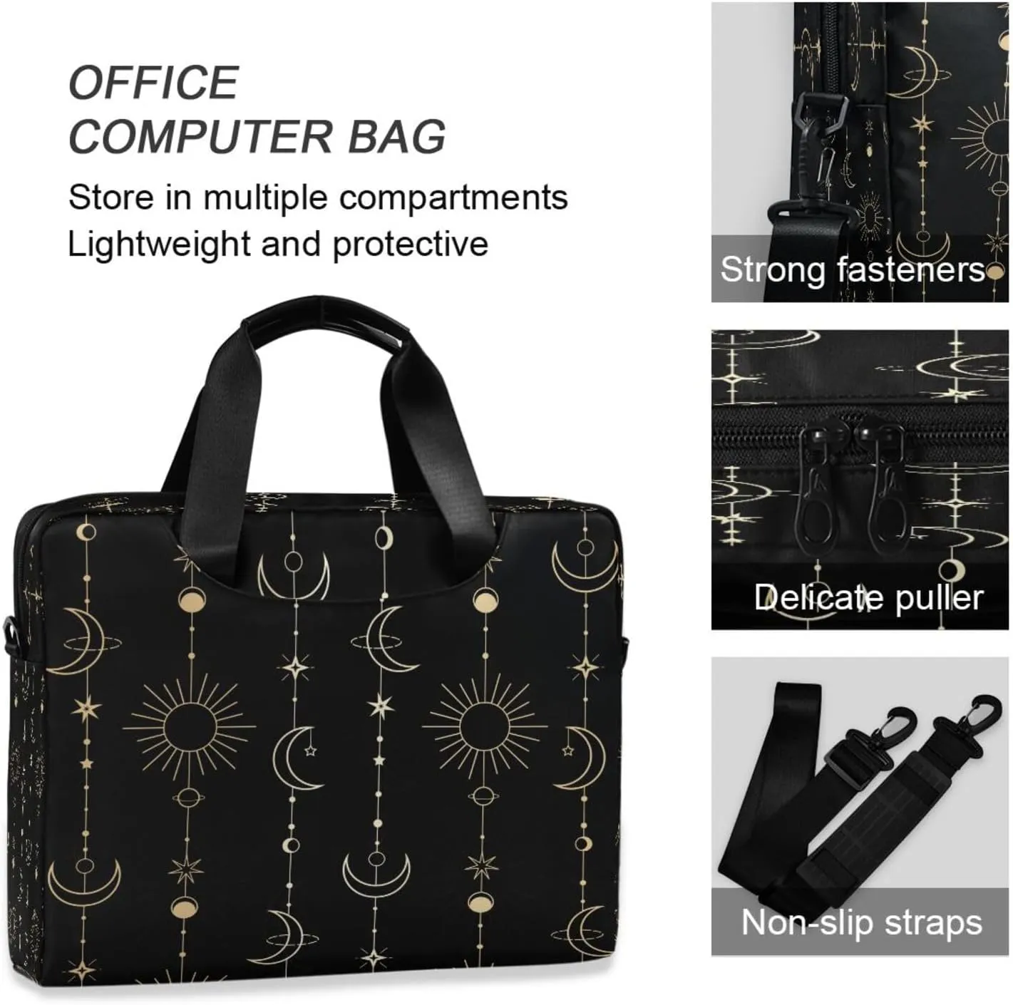 Laptop Bag Computer Bags Messenger Shoulder Bag Briefcase Magic Gnomes for Business Office Work
