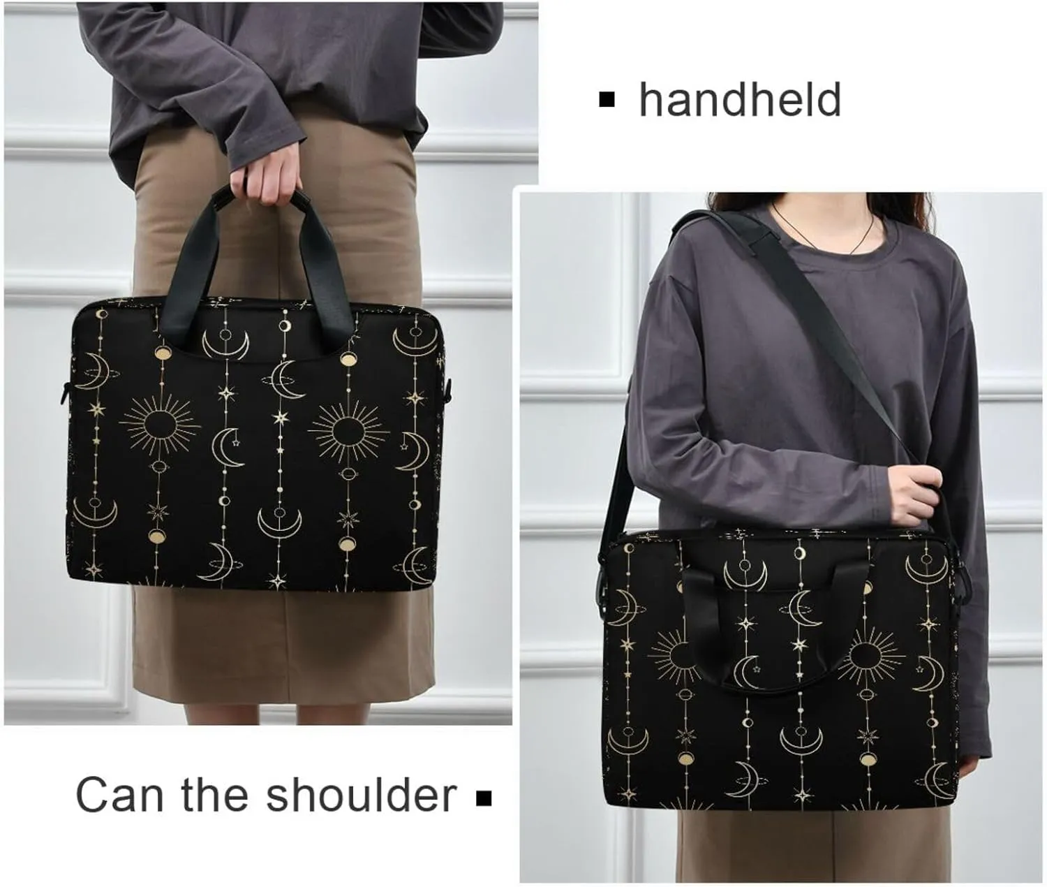 Laptop Bag Computer Bags Messenger Shoulder Bag Briefcase Magic Gnomes for Business Office Work