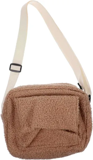 Large Capacity Winter Plush Crossbody Shoulder Bag for Women Stylish Casual Handbag Color for Daily Use and Travel