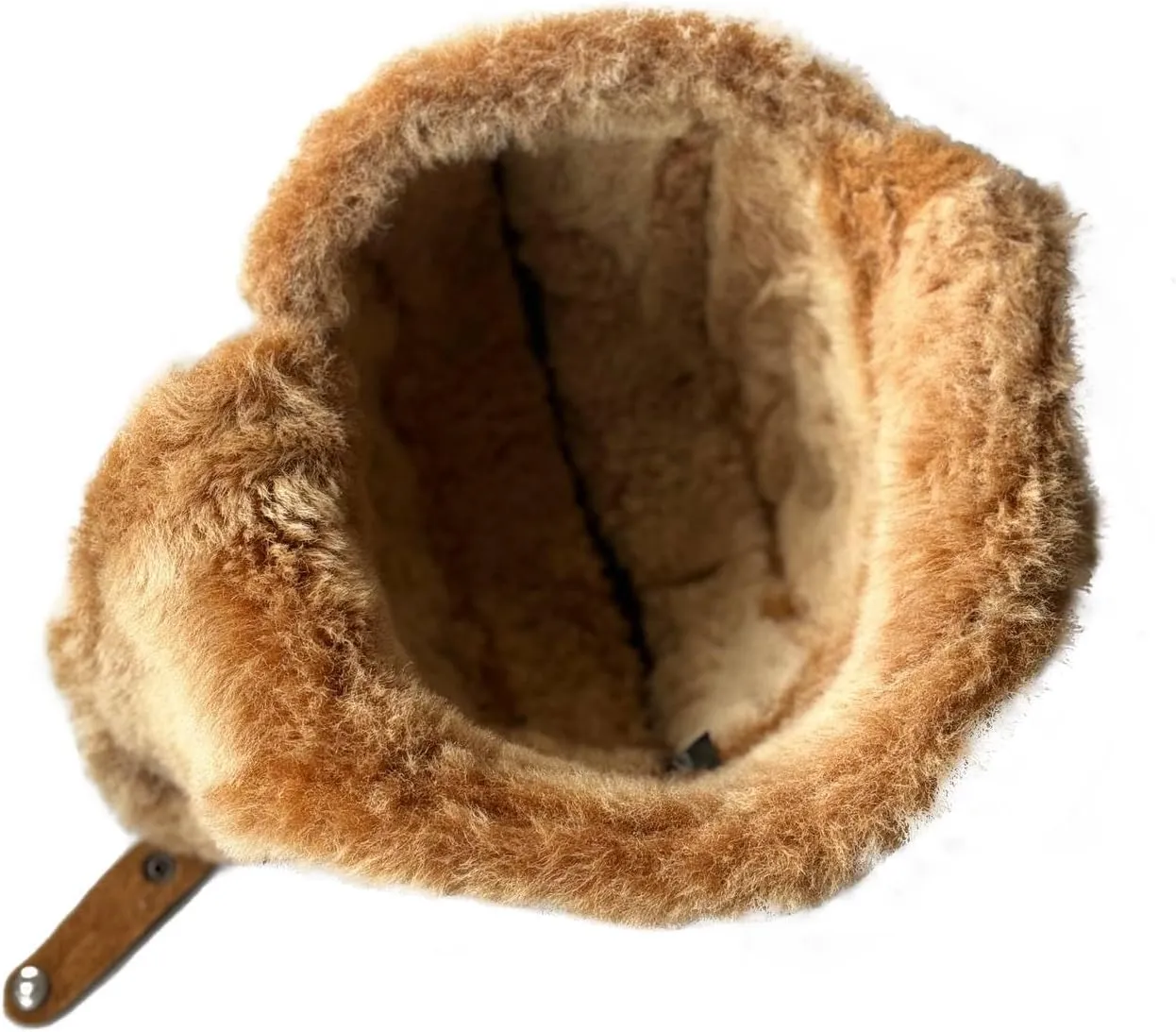 Leather Aviator Russian Ushanka Trapper Shearling Sheepskin Fur Ear Flap Waterproof Winter Hat