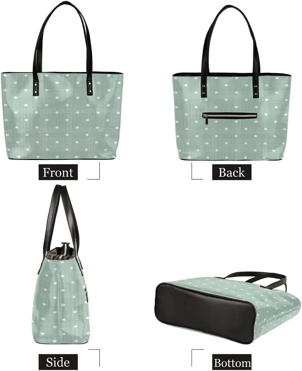 Leather Tote Bag for Women Fashion Shoulder Bag Purses and Handbags Large Capacity Satchel Bags for Work Travel