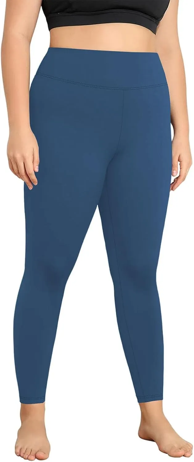 Leggings for Women Plus Size Tummy Control Lightweight Stretch High Waist Pants Soft Running Workout Trendy Yoga Pants