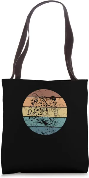 Leopard Portrait Cat of Prey Predator Tote Bag