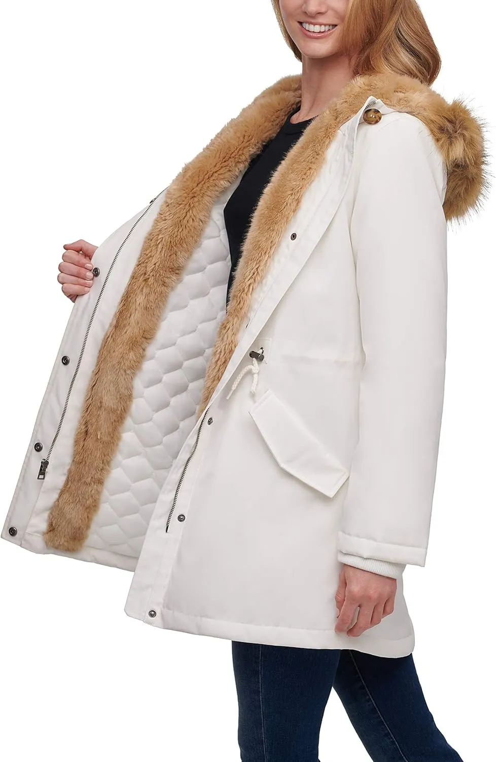 Levi's Women's Faux Fur Lined Hooded Parka Jacket