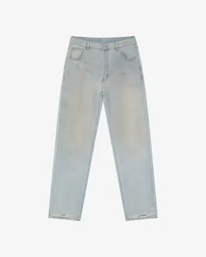 LIGHT WASH DENIM JEANS