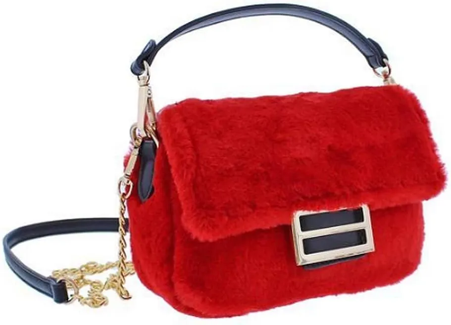 Liliana H-Fluff Shoulder Bag Faux Fur Messenger Bags for Women