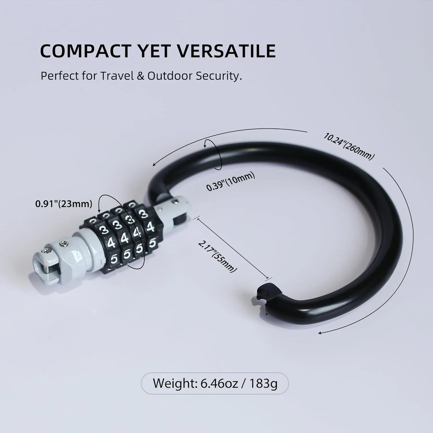Locking Carabiner Heavy Duty, 4 inch 25KN D Ring, Large Climbing Carabiner Clip with Combination Lock, Gym Carbiner, Oval Caribiner, Triangle Carbineers for Hammock Hooks, Chain Link, Backpack Secure