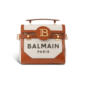 Logo-Print Canvas Top Handle Bag