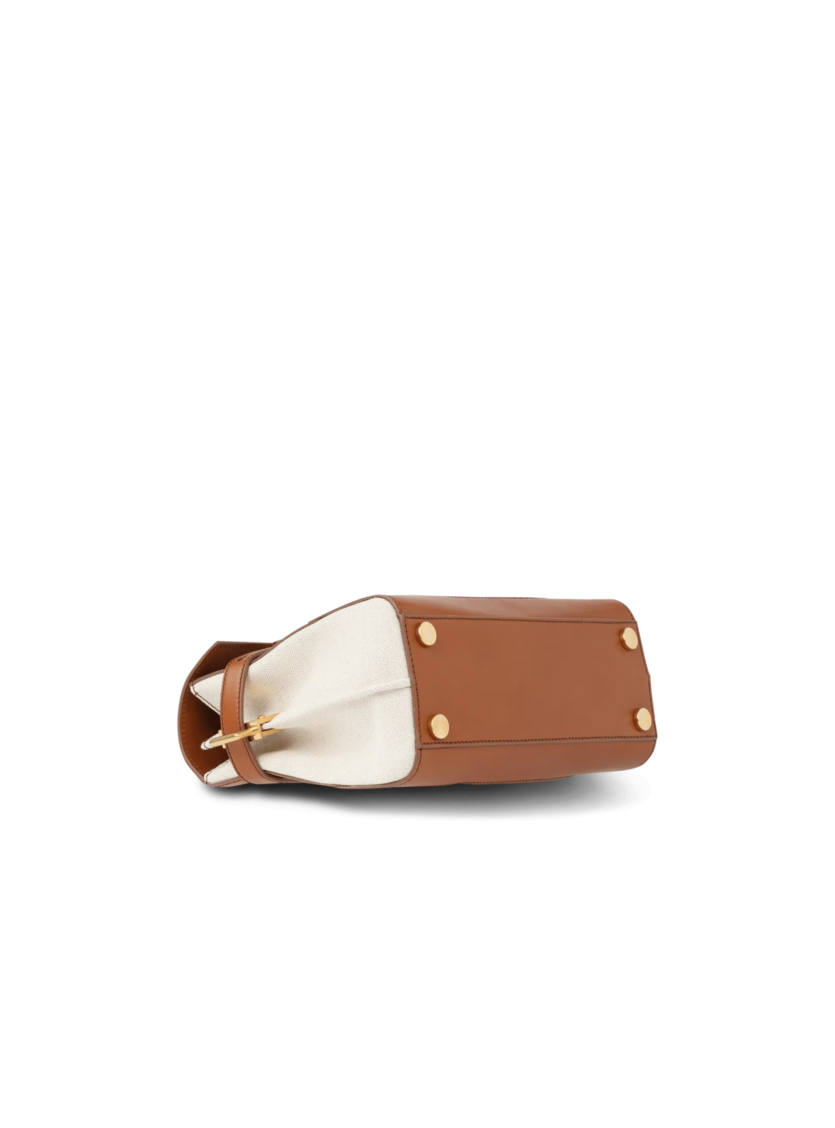 Logo-Print Canvas Top Handle Bag
