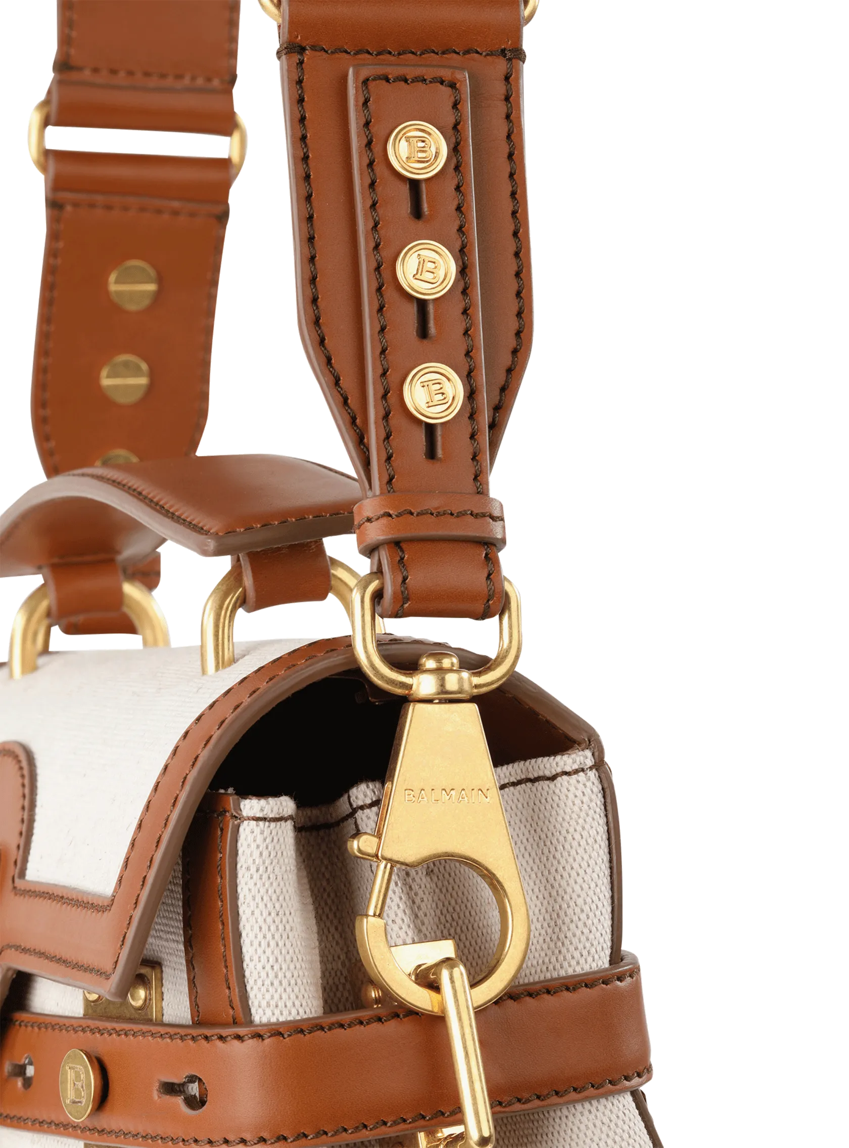 Logo-Print Canvas Top Handle Bag