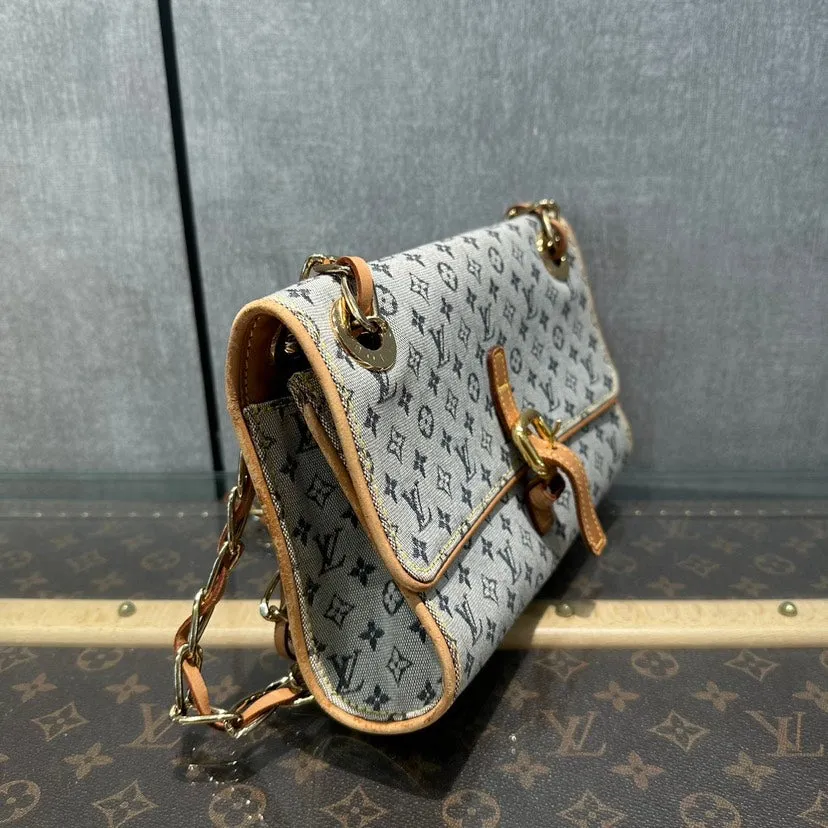 Louis Vuitton Denim Monogram Blue Crossbody Bag 23x17x6cm