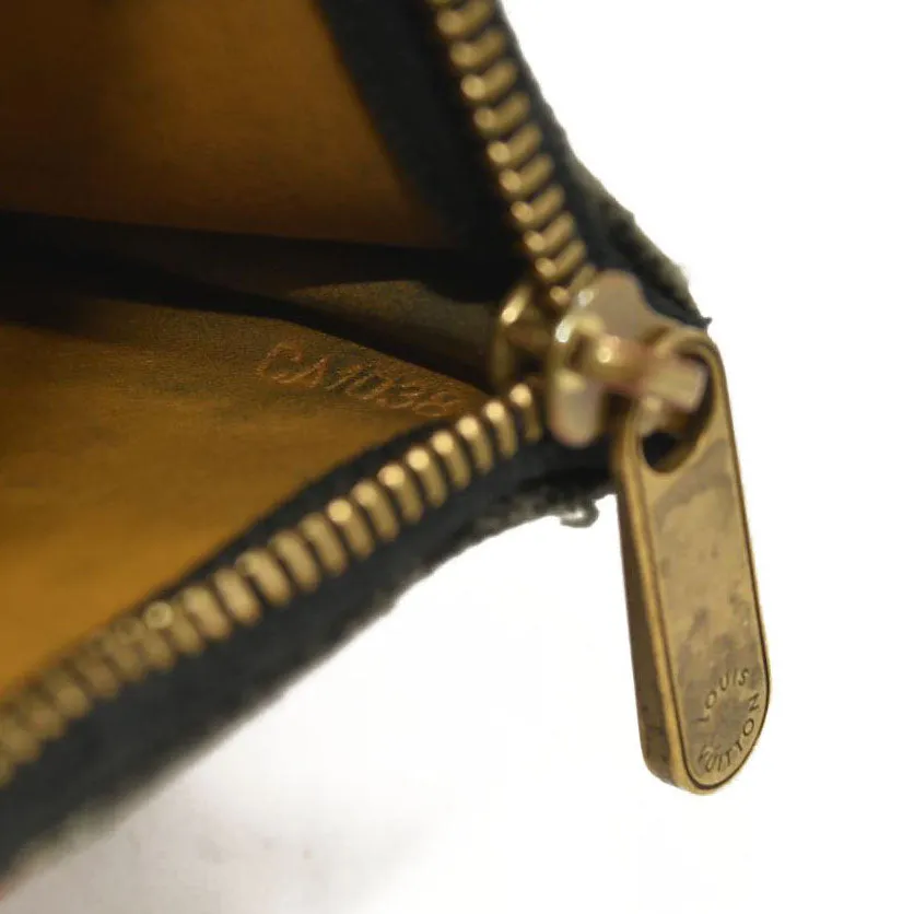 LOUIS VUITTON Denim Neo Key Pouch Black CA1038