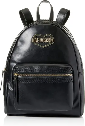 Love Moschino Women's Jc4054pp1gld1 Backpack, 24,5X13X31, Black, 24,5X13X31, JC4054PP1GLD1