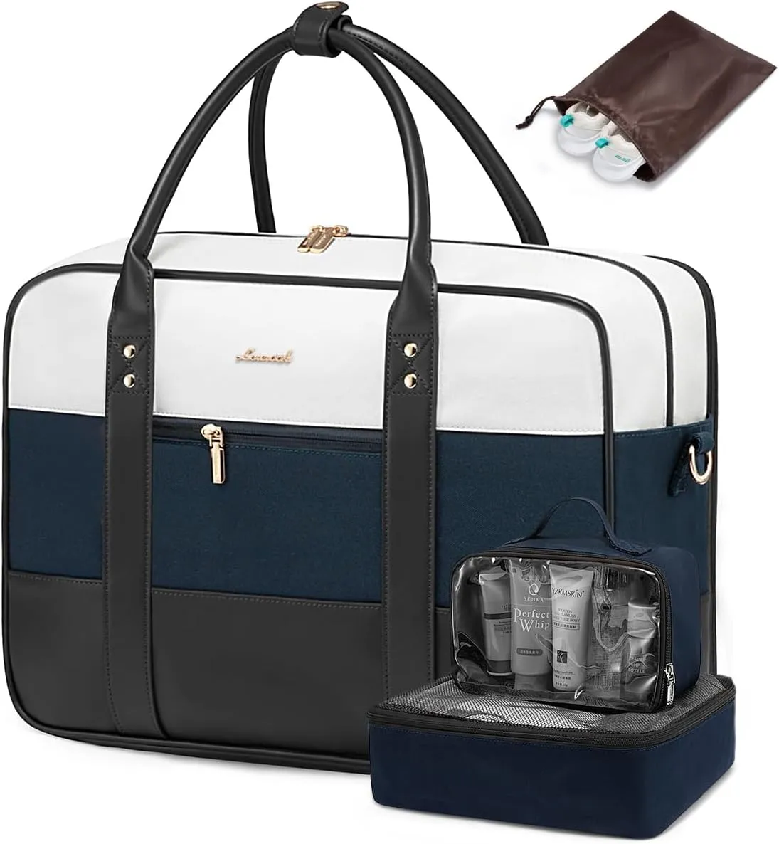 LOVEVOOK Weekender Travel Duffel - Women's Personal Item with Laptop Compartment, Overnight & Yoga Gym Bag, Wet Pocket, Labor & Delivery Hospital Bag