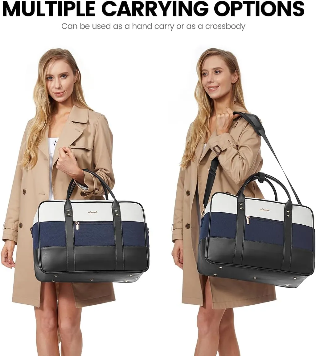 LOVEVOOK Weekender Travel Duffel - Women's Personal Item with Laptop Compartment, Overnight & Yoga Gym Bag, Wet Pocket, Labor & Delivery Hospital Bag