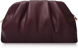 lovyoCoCo Clutch Purse for Women Soft Pleated PU Wedding Clutch, Elegant Evening Bag for Galas, Proms,Cocktail Parties