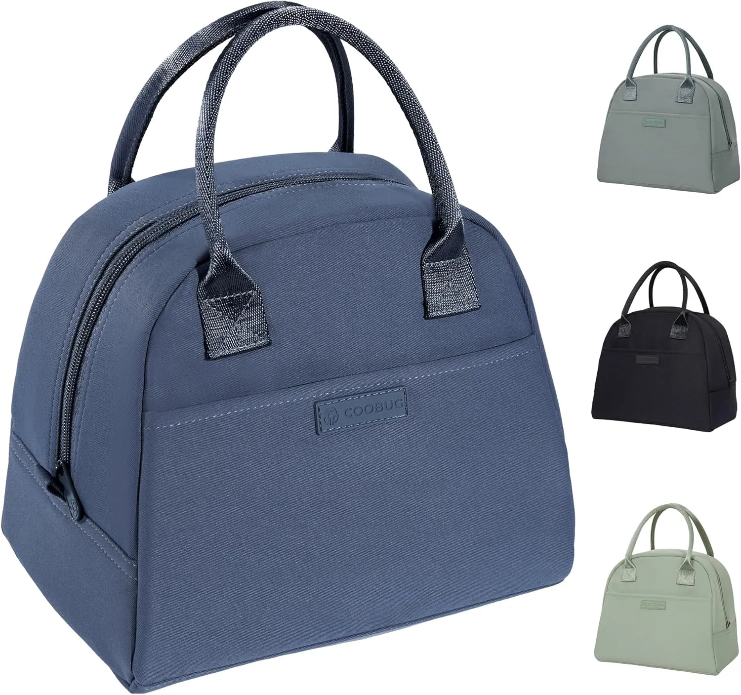 Lunch Box Bag for Women - Insulated Women's Lunch Bags for Work, Fashionable Adult Meal Prep Bag, Leakproof Thermal Cooler Tote for Office, Premium Snack Bags for Female Professionals - Blue
