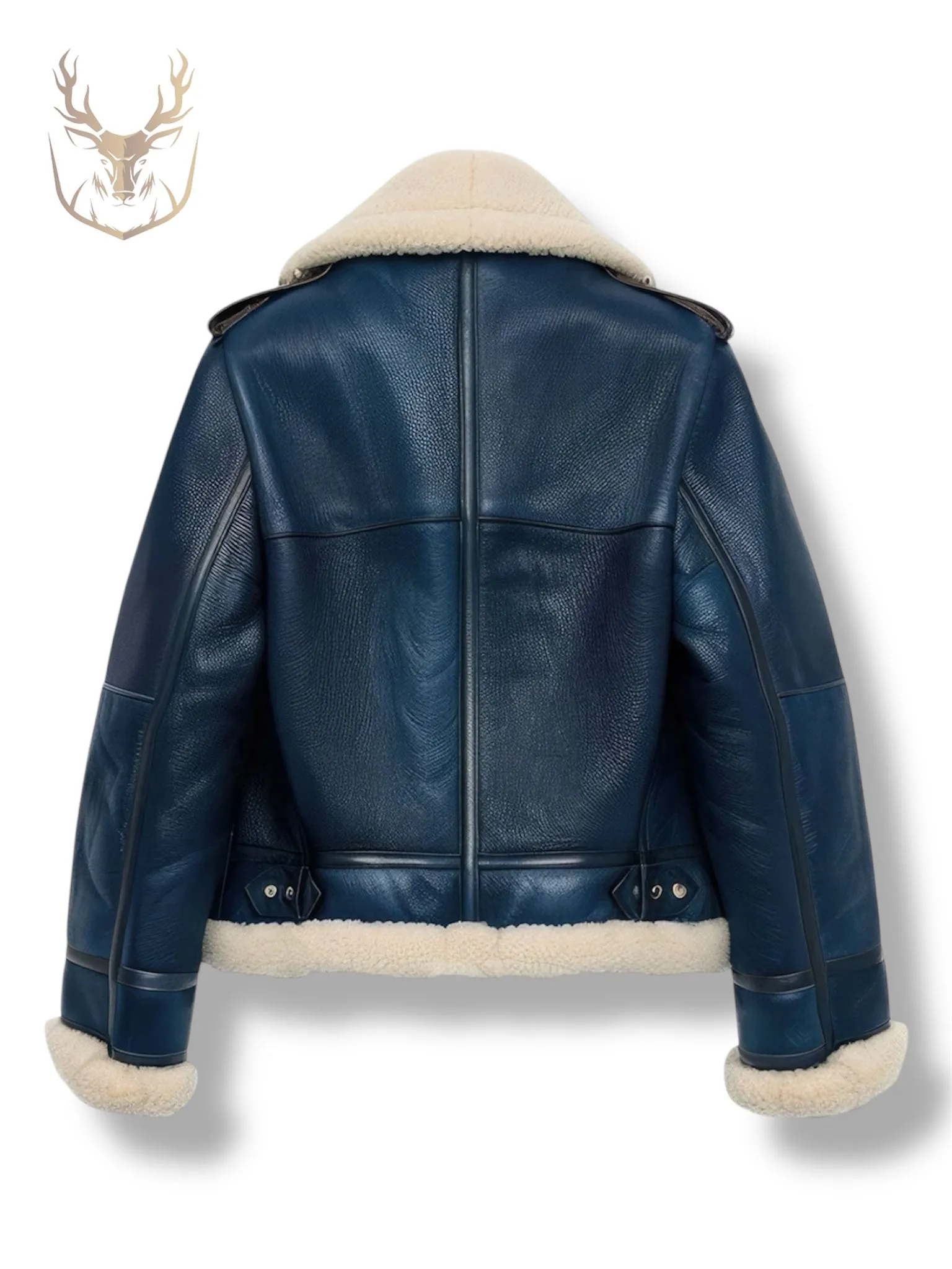 LuxeAura’s B3 Shearling Leather Jacket For Women.