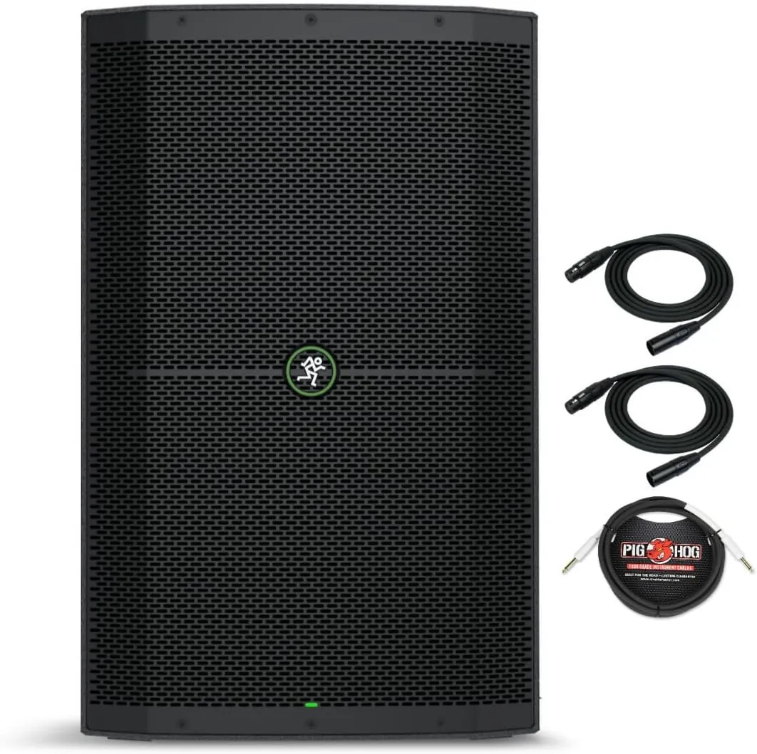 Mackie Thump215XT 15-Inch 1400W Enhanced Powered Loudspeaker, 2-Pack with Cables, Bluetooth, Outdoor Mode, App Control